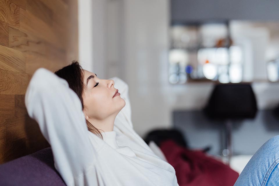 Women enjoying indoor air quality